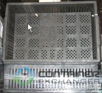 Stacking Totes For Sale: USED 22x13x6 Stacking Totes- Heavy Duty Ventilated In Ohio - image 1 Stacking Totes For Sale: USED 22x13x6 Stacking Totes- Heavy Duty Ventilated In Ohio - image 1