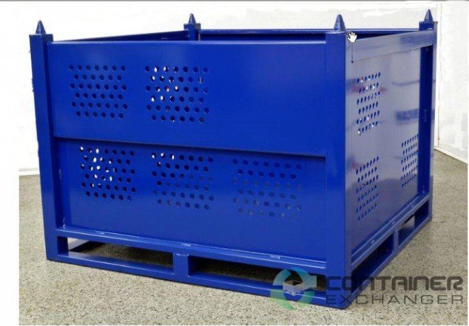 Metal Bins For Sale: New 48x36x36 Metal Bins- Drop Doors on the long sides In null - image 1 Metal Bins For Sale: New 48x36x36 Metal Bins- Drop Doors on the long sides In null - image 1