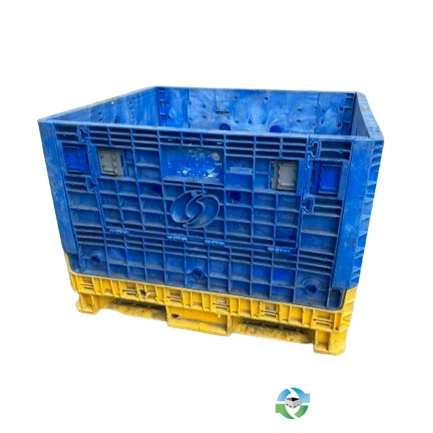 Pallet Containers For Sale: Used 45x48x34 Collapsible Bulk Containers with Drop Doors Mixed Colors Ohio In Ohio - image 1 Pallet Containers For Sale: Used 45x48x34 Collapsible Bulk Containers with Drop Doors Mixed Colors Ohio In Ohio - image 1