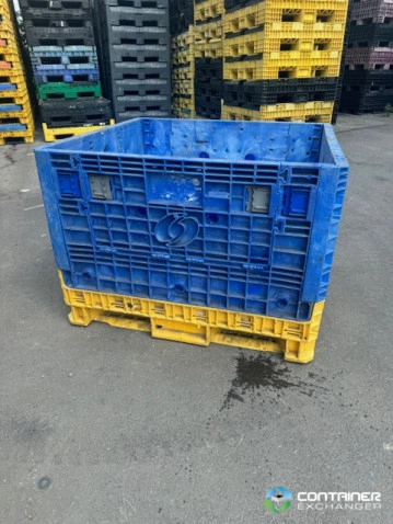Pallet Containers For Sale: Used 45x48x34 Collapsible Bulk Containers with Drop Doors Mixed Colors Ohio In Ohio - image 2 Pallet Containers For Sale: Used 45x48x34 Collapsible Bulk Containers with Drop Doors Mixed Colors Ohio In Ohio - image 2