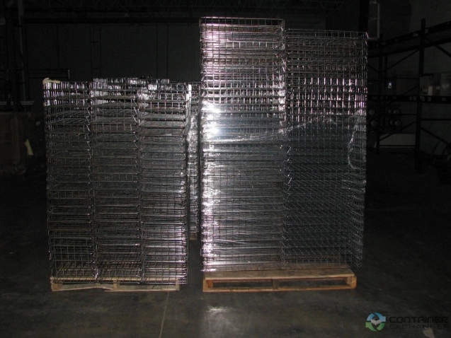 Stacking Totes For Sale: Used Chrome Wire Bins 26x13x3, Lightly Used, Excellent Condition In Ohio - image 2 Stacking Totes For Sale: Used Chrome Wire Bins 26x13x3, Lightly Used, Excellent Condition In Ohio - image 2