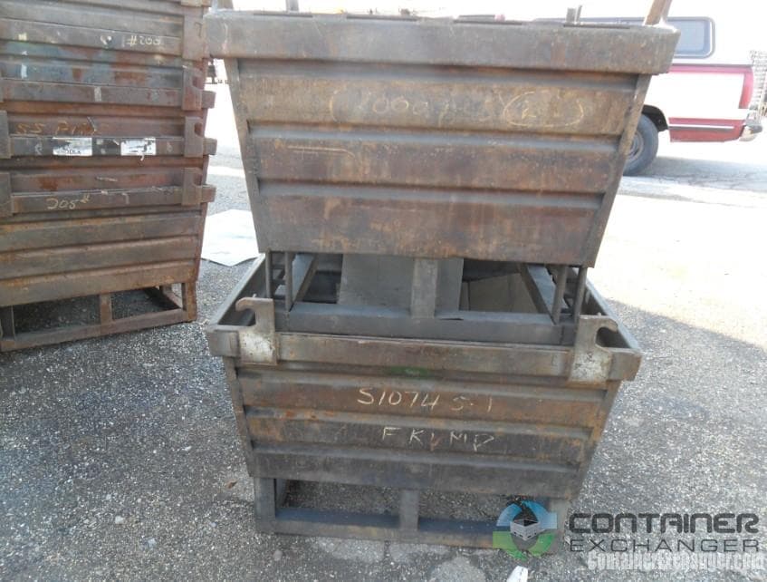 Metal Bins For Sale: Used 40x34x20 Stack and Nest Metal Bins In Ohio - image 1 Metal Bins For Sale: Used 40x34x20 Stack and Nest Metal Bins In Ohio - image 1