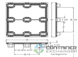 Plastic Pallets For Wanted: Wanted - Used Trienda DC-1 Plastic Nesting 40x48 Pallet - image 1 Plastic Pallets For Wanted: Wanted - Used Trienda DC-1 Plastic Nesting 40x48 Pallet - image 1