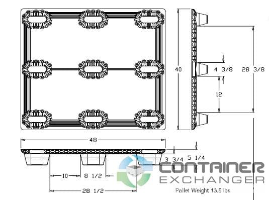 Plastic Pallets For Wanted: Wanted - Used Trienda DC-1 Plastic Nesting 40x48 Pallet - image 1 Plastic Pallets For Wanted: Wanted - Used Trienda DC-1 Plastic Nesting 40x48 Pallet - image 1