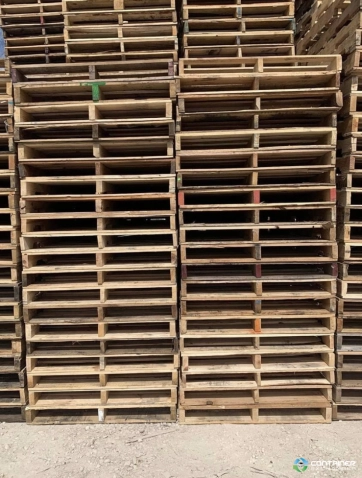 Wood Pallets For Sale: Used 48x40x4.75  B Grade Wood Pallets In Texas - image  1