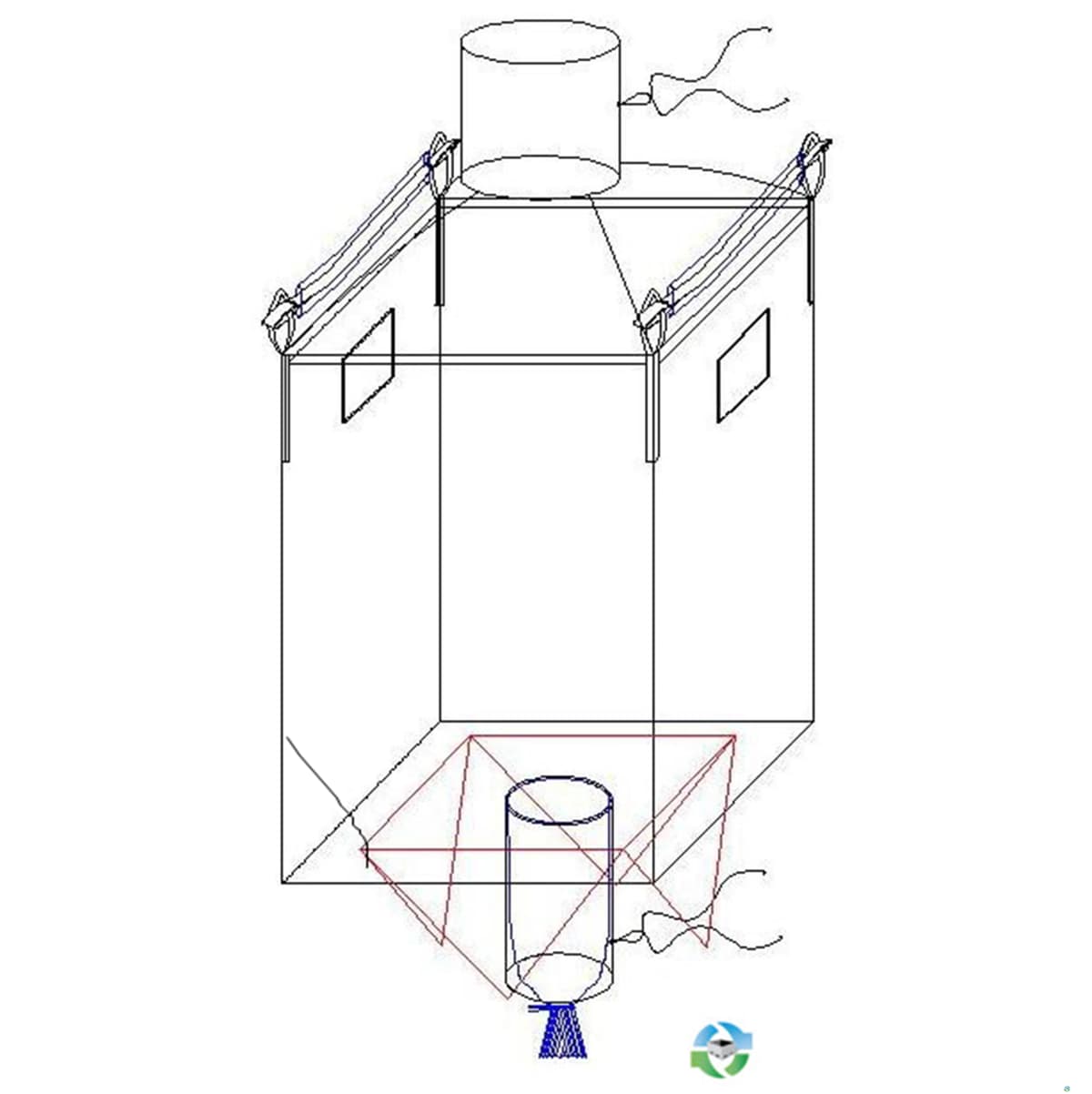 Bulk Bags - FIBC For Sale: New 39x39x57 Spout Top /Spout Bottom Bulk Bags Georgia In Georgia - image  1