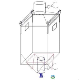 Bulk Bags - FIBC For Sale: New 39x39x57 Spout Top /Spout Bottom Bulk Bags Georgia In Georgia - image  1