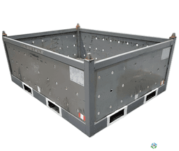 Metal Bins For Sale: Used 63x48x26 Steel Tubs No Drop Doors Ohio In Ohio - image  1