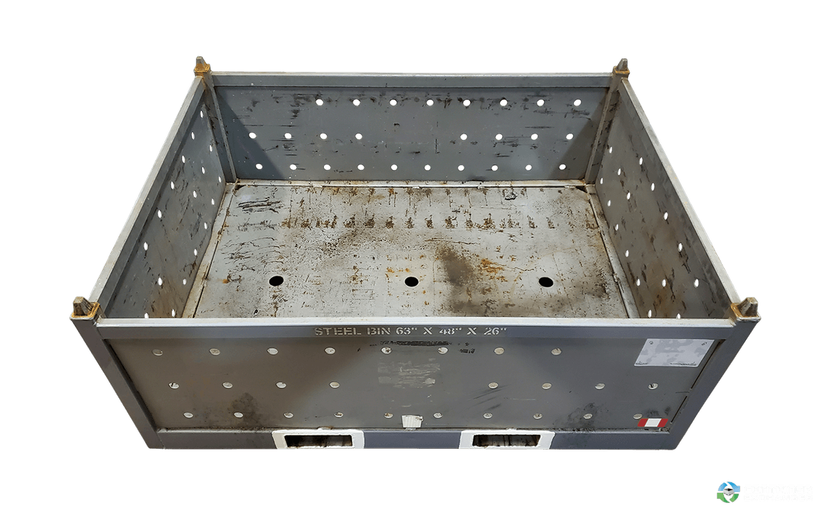 Metal Bins For Sale: Used 63x48x26 Steel Tubs No Drop Doors Ohio In Ohio - image  3