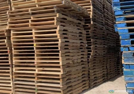 Wood Pallets For Sale: Used 48x40x4.75  B Grade Wood Pallets In Texas - image  2
