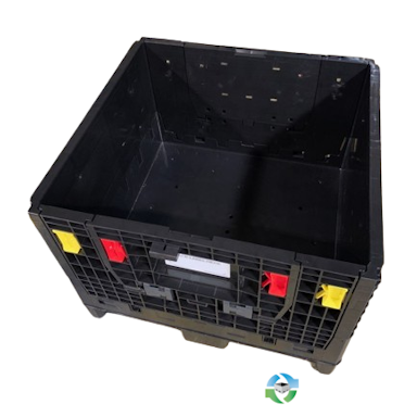 Pallet Containers For Sale: New Monoflo 30x32x25 Collapsible Bulk Containers - 2 Drop Doors In Mississippi - image  1