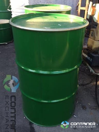 Drums For Sale: 55 Gallon Open Top Metal Drums Previous Food Grade In California - image  1