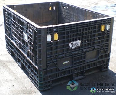 Pallet Containers For Sale: Used 64x48x34 Collapsible Bulk Containers Black Michigan In Michigan - image  2
