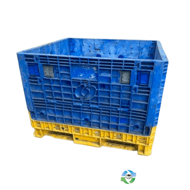 Pallet Containers For Sale: Used 45x48x34 Collapsible Bulk Containers with Drop Doors Mixed Colors Ohio In Ohio - image  1