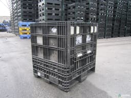 Pallet Containers For Sale: Used 30x32x34 Collapsible Bulk Containers with Drop Doors Mixed Colors In Ohio - image  2