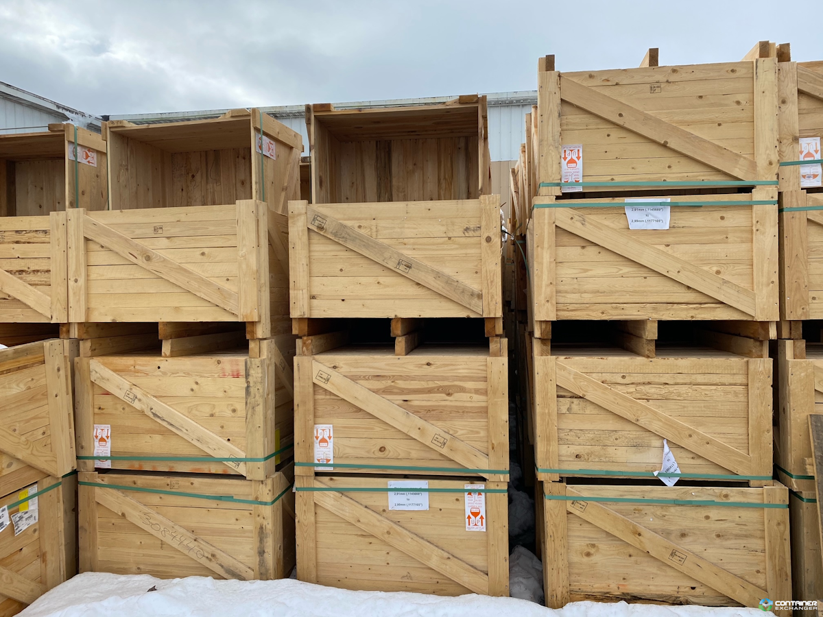 Wood Crates For Sale: Used 37x43.5x28 Nesting Crates Heavy Duty Michigan In Michigan - image  3