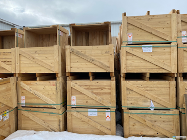 Wood Crates For Sale: Used 37x43.5x28 Nesting Crates Heavy Duty Michigan In Michigan - image  3