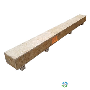 Wood Crates For Sale: Used 130x12x13 Long Rigid Wooden Crate New York In New York - image  1