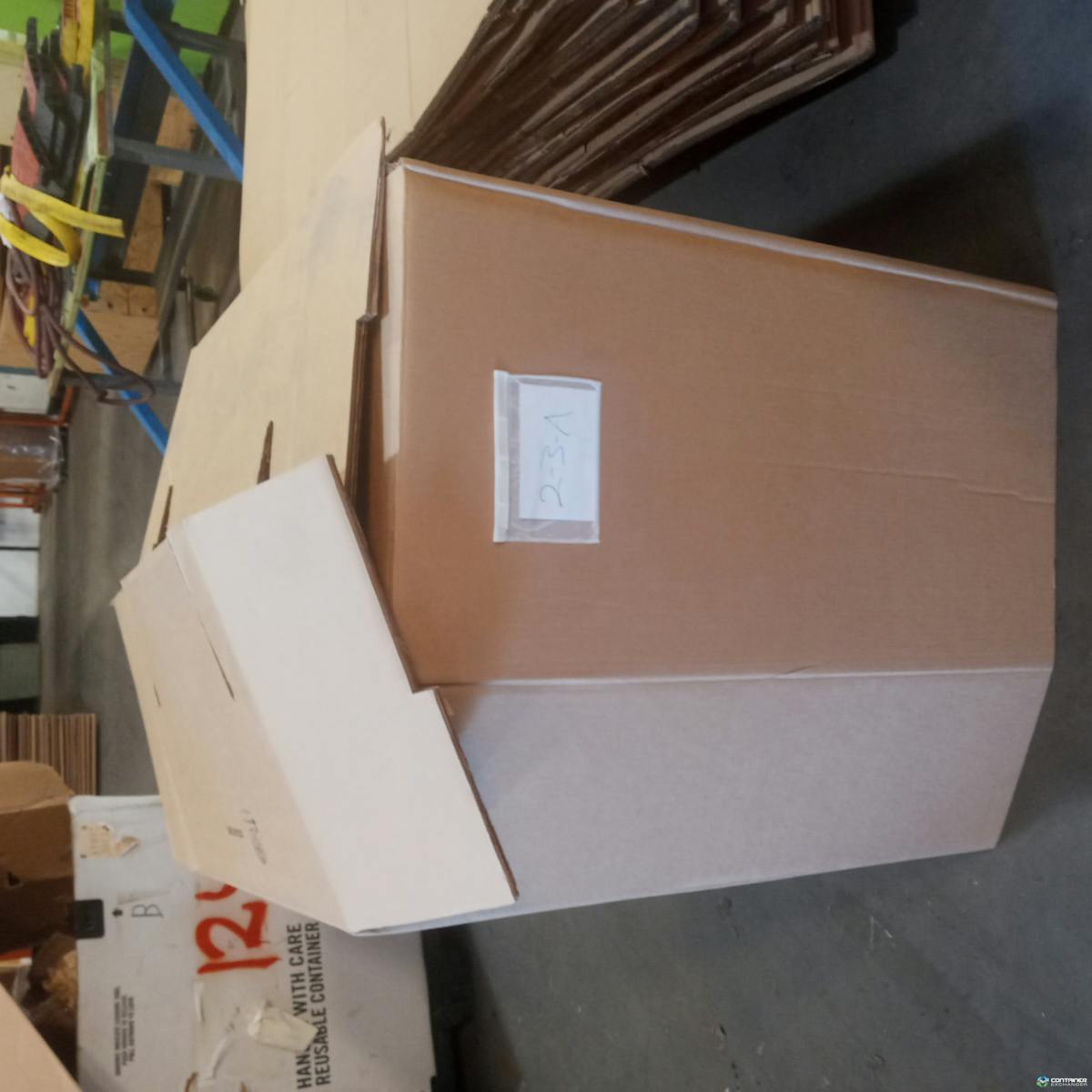 Gaylord Boxes For Sale: Used 40x40x35 Full Bottom 3-walled Gaylord boxes. In Florida - image  2