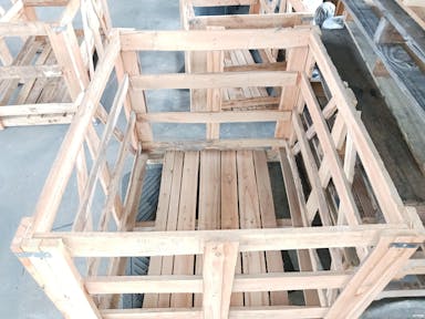 Wood Crates For Sale: Used 41.25x34.75x30.5 Rigid Wood Crates Florida In Florida - image  2