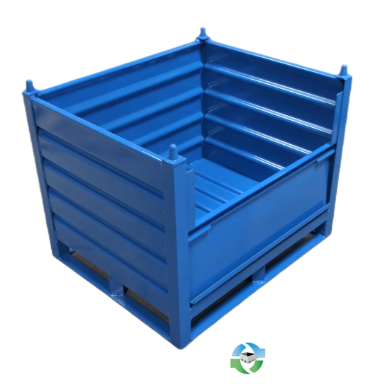 Metal Bins For Sale: New 36x30x24 Custom Metal Bulk Container with Drop Gate Wisconsin In Wisconsin - image  1