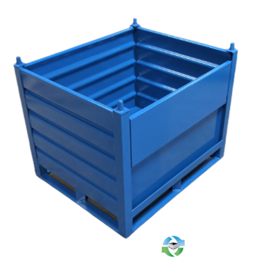 Metal Bins For Sale: New 36x30x24 Custom Metal Bulk Container with Drop Gate Wisconsin In Wisconsin - image  2