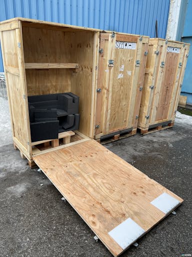 Wood Crates For Sale: Used 47x31x78 Deluxe Heavy Duty Wood Transport Crates Quebec In Quebec - image  3