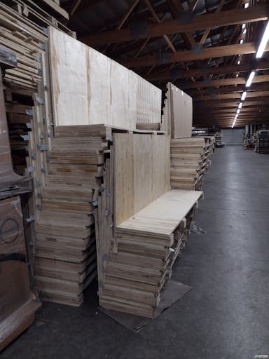 Wood Crates For Sale: Used 77.5x21.5x38 Heat treated Collapsible Plywood Crates Wisconsin In Wisconsin - image  3