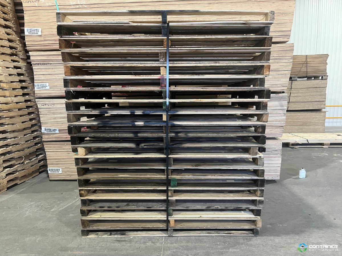 Wood Pallets For Sale: New 48x45x4.5 4 Way Wood Pallets Ontario In Ontario - image  1