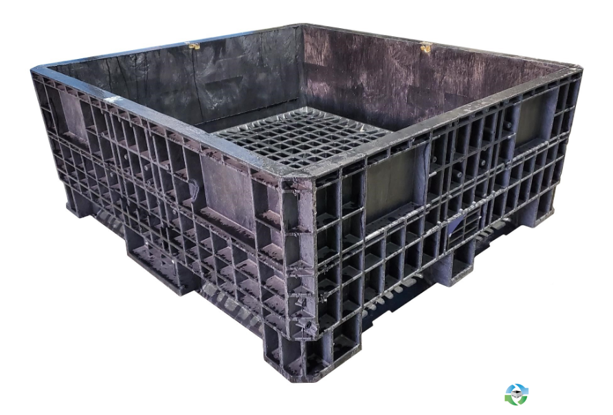 Pallet Containers For Sale: Reconditioned 45x48x19 Fixed Wall Bulk Container Mississippi Ohio In Mississippi - image  2