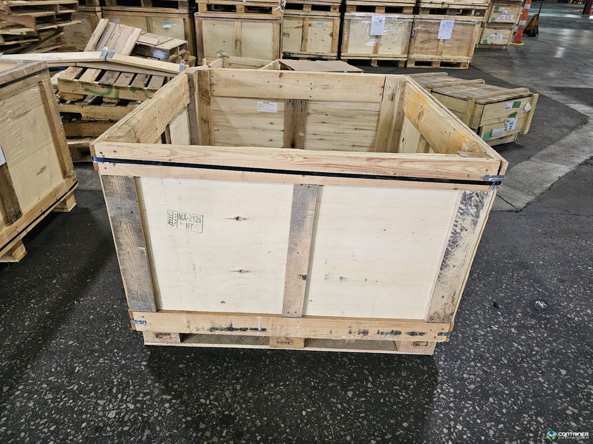Wood Crates For Sale: Used 44x44x31 Bulk Fixed Wall Wood Crates Michigan In Michigan - image  3