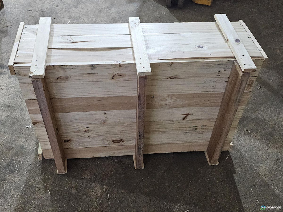 Wood Crates For Sale: New 43x28x17 Fixed Wall Wood Crate with Lids Michigan In Michigan - image  3