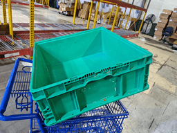Stacking Totes For Sale: Like New Orbis 24x22x9 Green Totes In Michigan - image  1