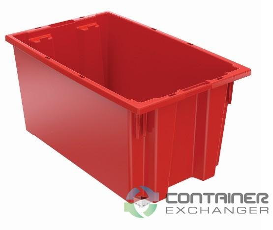 Large Nested Durable Tote Box Storage 180 Stackable Plastic