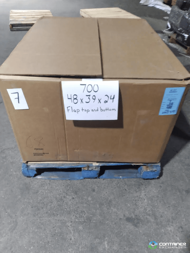 Gaylord Boxes For Sale Used 47x40x24 3 Wall Full Flap Top and Bottom Gaylord Boxes In Michigan