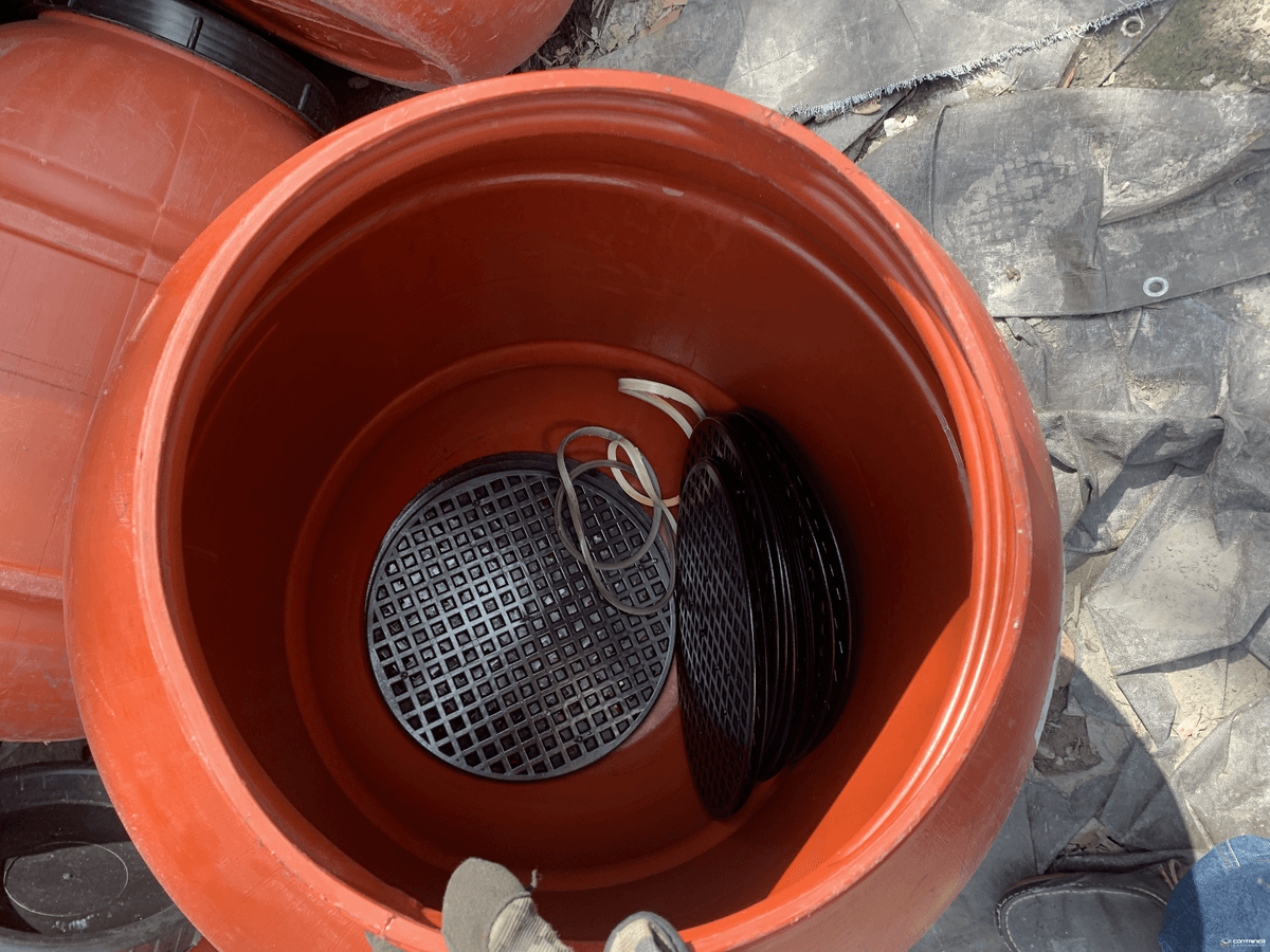 Drums For Sale: Used 58 Gallon HDPE Drums Open Head with 2 piece lids Previous Food Grade In Texas - image  1