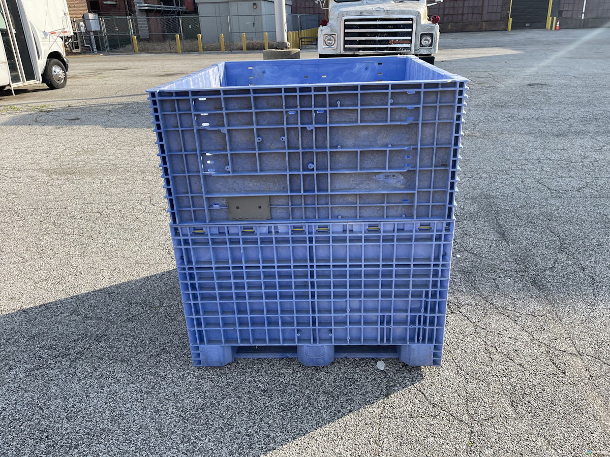 Pallet Containers For Sale: Used 48x45x50 Buckhorn Standard Duty Collapsible Container In Ohio - image  1