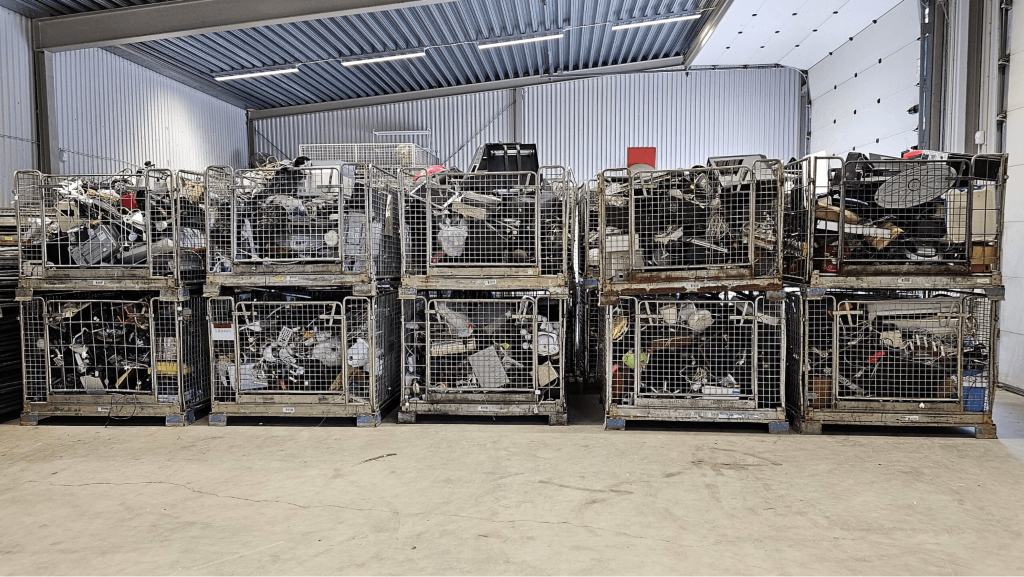 Recycling and Waste Management Containers for Storage, Handling, and Sorting