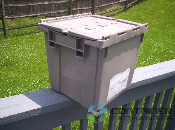 Stack & Nest Totes For Sale: NEW 15x14x13 Stack & Nest Tote- Attached Lid In Ontario - image 3 Stack & Nest Totes For Sale: NEW 15x14x13 Stack & Nest Tote- Attached Lid In Ontario - image 3