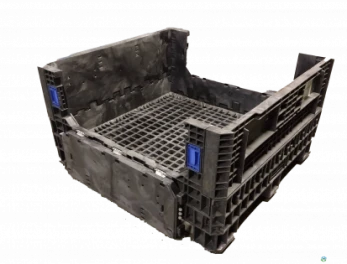 Pallet Containers For Sale: Reconditioned 30x32x25 All Black Bulk Container with Drop Doors Mississippi In Mississippi - image 3 Pallet Containers For Sale: Reconditioned 30x32x25 All Black Bulk Container with Drop Doors Mississippi In Mississippi - image 3