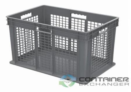 Stacking Totes For Sale: New 24x16x16 Stacking Totes Ventilated Mesh Sides & Solid Bottom In Ohio - image 2 Stacking Totes For Sale: New 24x16x16 Stacking Totes Ventilated Mesh Sides & Solid Bottom In Ohio - image 2