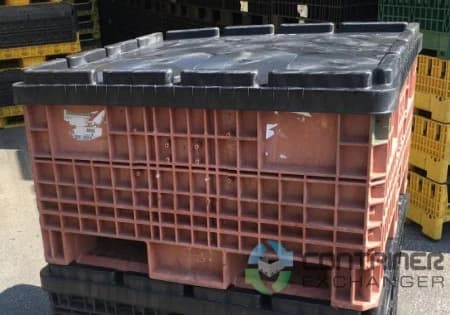 Pallet Containers For Sale: Used 45x48x21 Fixed Wall Bulk Containers Black Ontario In Ontario - image 2 Pallet Containers For Sale: Used 45x48x21 Fixed Wall Bulk Containers Black Ontario In Ontario - image 2