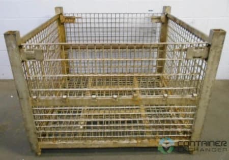 Wire Baskets For Sale: Used 53x48x38 ZE-13 Style Wire Baskets with Drop Gates In Michigan - image 1 Wire Baskets For Sale: Used 53x48x38 ZE-13 Style Wire Baskets with Drop Gates In Michigan - image 1