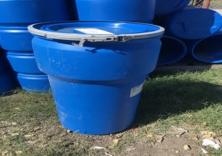 Drums For Sale: Used 20 gallon plastic drums with removable lid, previous food grade In Texas - image 1 Drums For Sale: Used 20 gallon plastic drums with removable lid, previous food grade In Texas - image 1