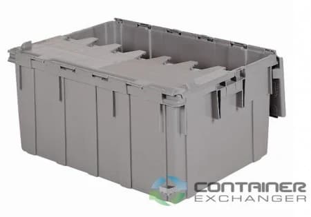 Stack & Nest Totes For Sale: NEW 28x21x15.5 Stack & Nest Totes- Attached Lid In Ohio - image 1 Stack & Nest Totes For Sale: NEW 28x21x15.5 Stack & Nest Totes- Attached Lid In Ohio - image 1