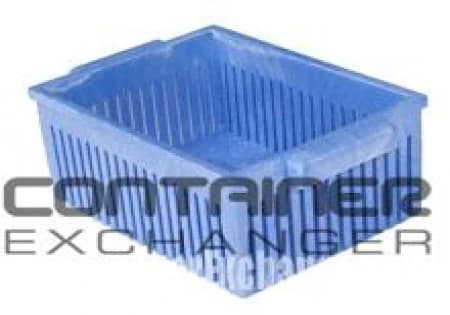 Stacking Totes For Sale: New 15x10x6 Stacking Totes- Vented - Blue In Indiana - image 1 Stacking Totes For Sale: New 15x10x6 Stacking Totes- Vented - Blue In Indiana - image 1