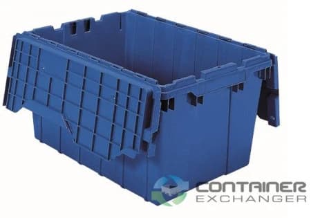 Stack & Nest Totes For Sale: NEW 21.5x15x12.5 Stack & Nest Totes- Attached Lid - Blue In Ohio - image 1 Stack & Nest Totes For Sale: NEW 21.5x15x12.5 Stack & Nest Totes- Attached Lid - Blue In Ohio - image 1