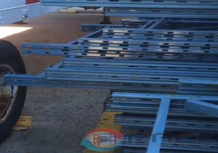 Pallet Racks For Sale: Used 44" x 32' high Pallet Rack System with 96" Beams - Pricing is in CAD In Ontario - image 1 Pallet Racks For Sale: Used 44" x 32' high Pallet Rack System with 96" Beams - Pricing is in CAD In Ontario - image 1