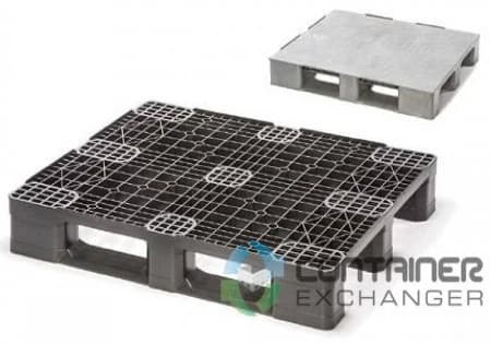 Plastic Pallets For Sale: NEW Eco US5 48x40 Open Deck 6 runner Plastic Pallet - Stackable and Rackable In Missouri - image 1 Plastic Pallets For Sale: NEW Eco US5 48x40 Open Deck 6 runner Plastic Pallet - Stackable and Rackable In Missouri - image 1