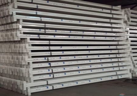 Beams For Sale: Used Teardrop Beam 96" x2 1/2", 1 5/8 Step, White, w/Slots In Missouri - image 2 Beams For Sale: Used Teardrop Beam 96" x2 1/2", 1 5/8 Step, White, w/Slots In Missouri - image 2